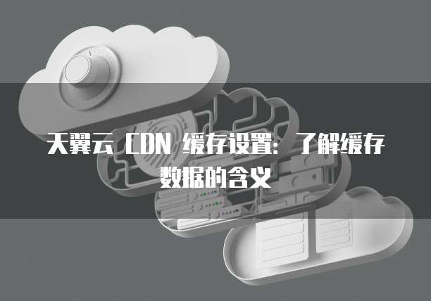 天翼云 CDN 缓存设置:了解缓存数据的含义