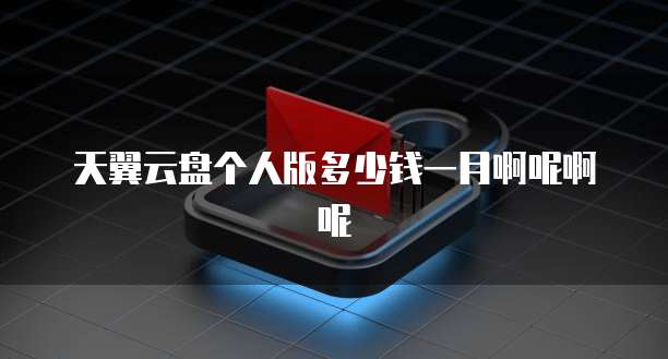 天翼云盘个人版多少钱一月啊呢啊呢