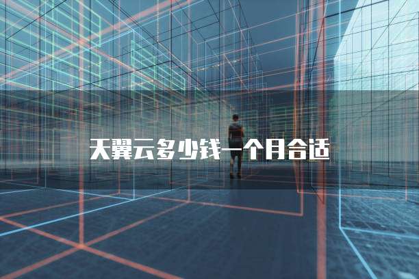 天翼云多少钱一个月合适