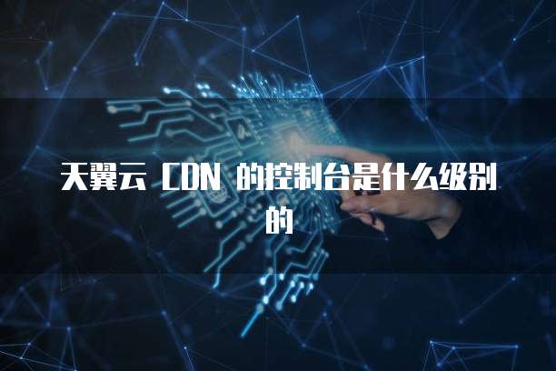 天翼云 CDN 的控制台是什么级别的