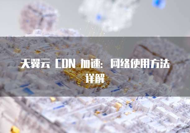 天翼云 CDN 加速：网络使用方法详解