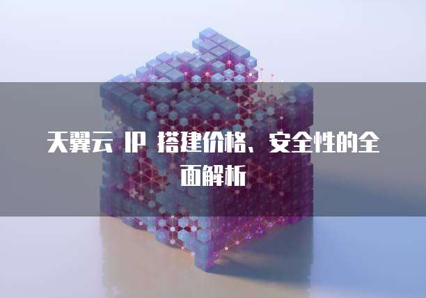 天翼云 IP 搭建价格、安全性的全面解析