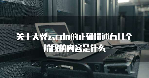 关于天翼云cdn的正确描述有几个阶段的内容是什么
