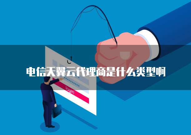 电信天翼云代理商是什么类型啊