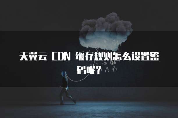 天翼云 CDN 缓存规则怎么设置密码呢?