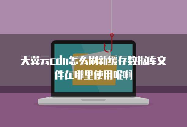 天翼云cdn怎么刷新缓存数据库文件在哪里使用呢啊
