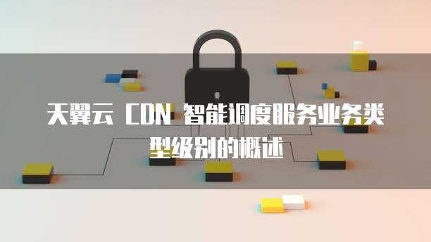 天翼云 CDN 智能调度服务业务类型级别的概述