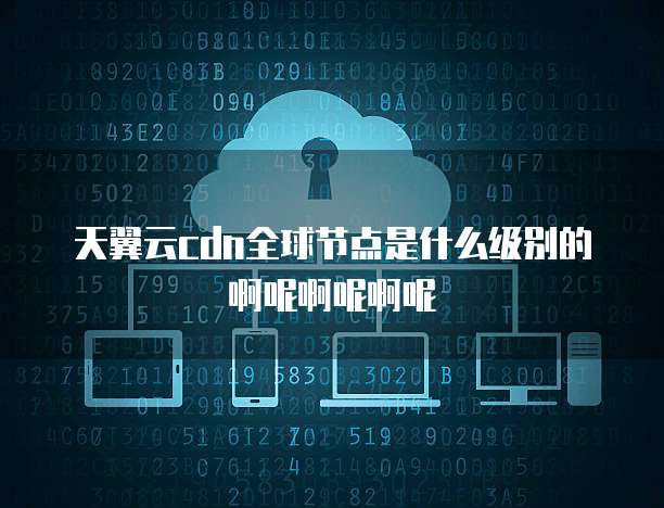 天翼云cdn全球节点是什么级别的啊呢啊呢啊呢