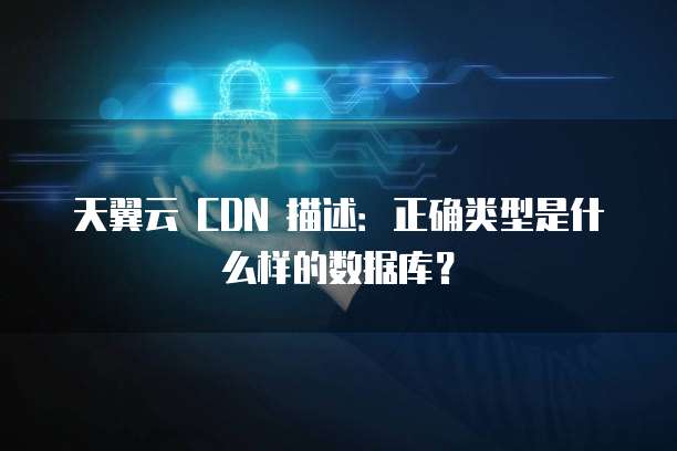 天翼云 CDN 描述:正确类型是什么样的数据库?
