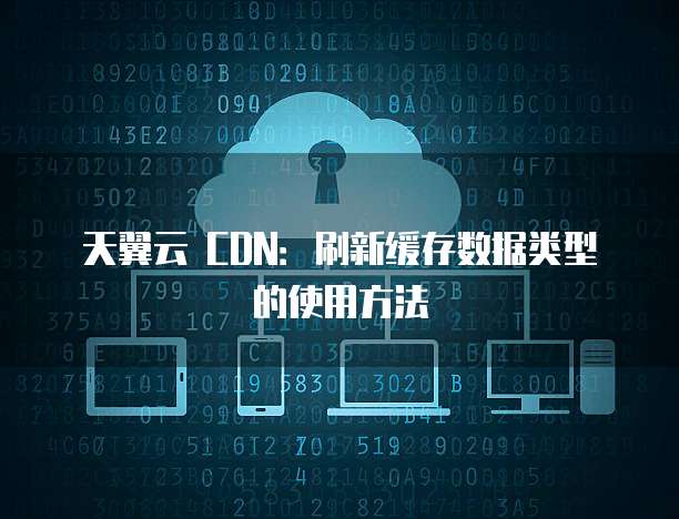 天翼云 CDN：刷新缓存数据类型的使用方法