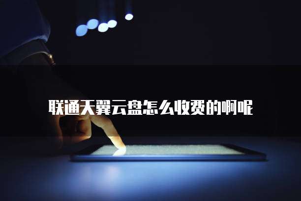 联通天翼云盘怎么收费的啊呢