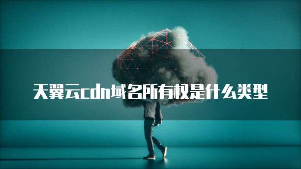 天翼云cdn域名所有权是什么类型
