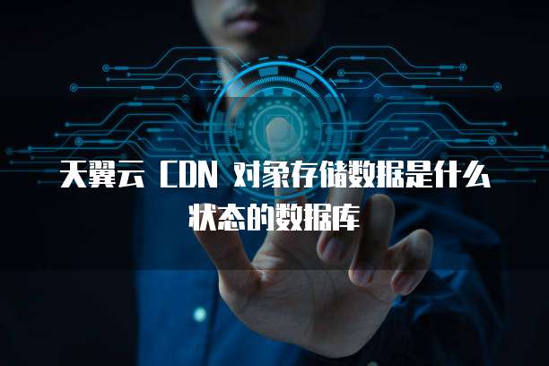 天翼云 CDN 对象存储数据是什么状态的数据库
