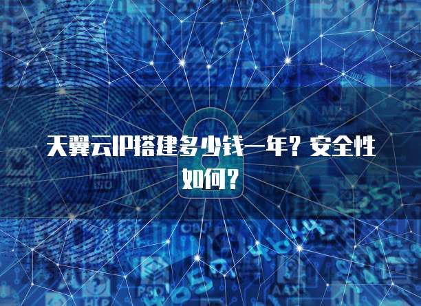 天翼云IP搭建多少钱一年?安全性如何?