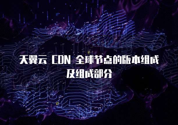 天翼云 CDN 全球节点的版本组成及组成部分