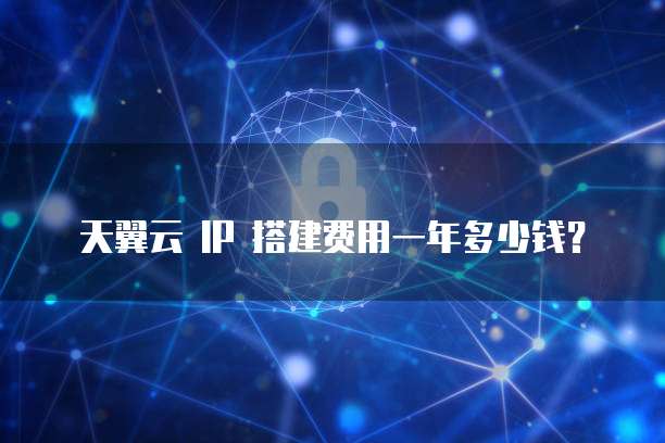 天翼云 IP 搭建费用一年多少钱？