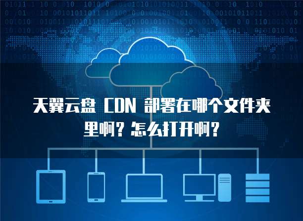 天翼云盘 CDN 部署在哪个文件夹里啊?怎么打开啊?