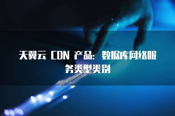 天翼云 CDN 产品：数据库网络服务类型类别