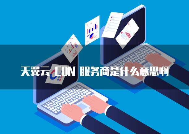天翼云 CDN 服务商是什么意思啊