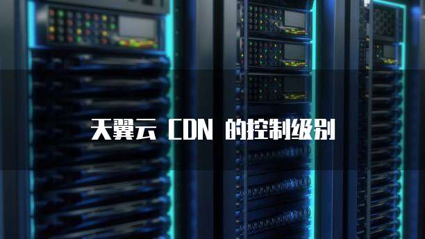 天翼云 CDN 的控制级别
