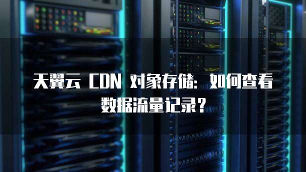 天翼云 CDN 对象存储:如何查看数据流量记录?
