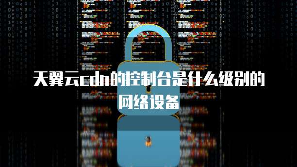 天翼云cdn的控制台是什么级别的网络设备