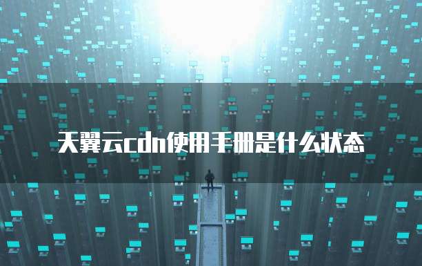 天翼云cdn使用手册是什么状态