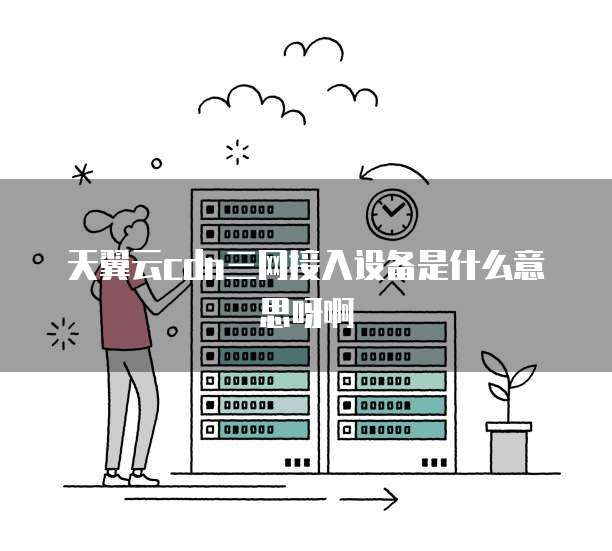 天翼云cdn三网接入设备是什么意思呀啊