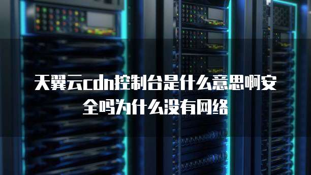 天翼云cdn控制台是什么意思啊安全吗为什么没有网络