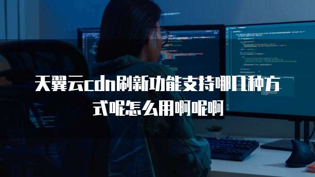 天翼云cdn刷新功能支持哪几种方式呢怎么用啊呢啊