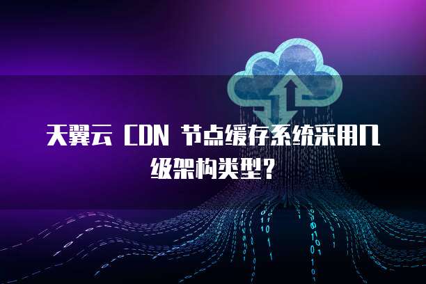 天翼云 CDN 节点缓存系统采用几级架构类型？