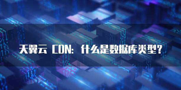 天翼云 CDN:什么是数据库类型?
