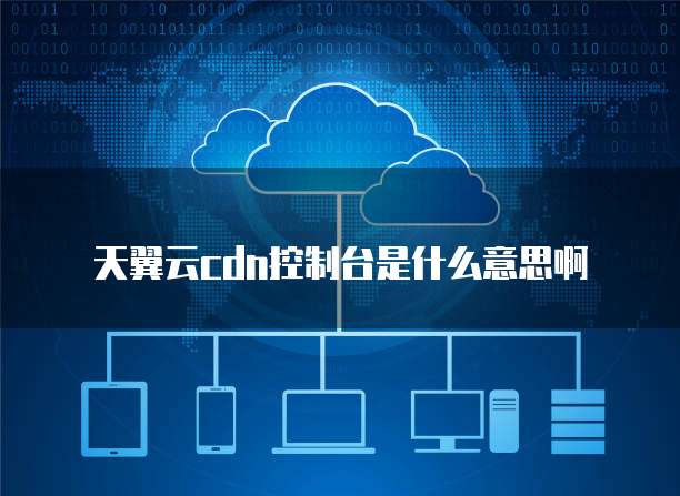 天翼云cdn控制台是什么意思啊