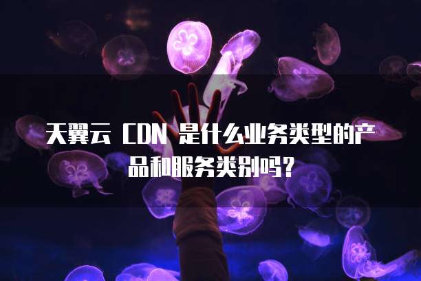 天翼云 CDN 是什么业务类型的产品和服务类别吗?