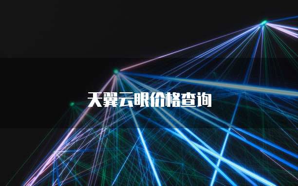 天翼云眼价格查询