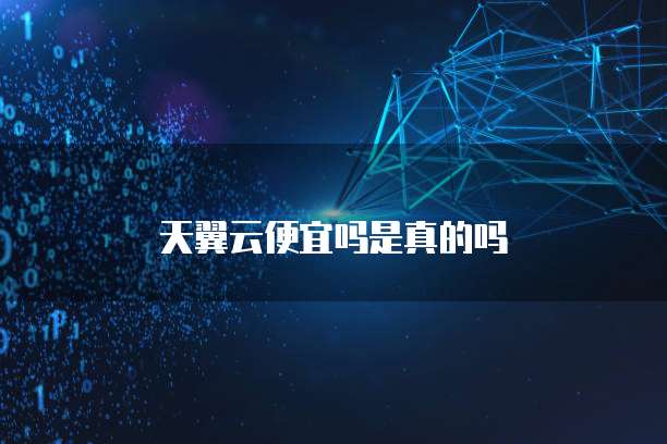 天翼云便宜吗是真的吗