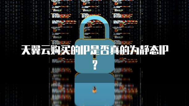 天翼云购买的IP是否真的为静态IP?