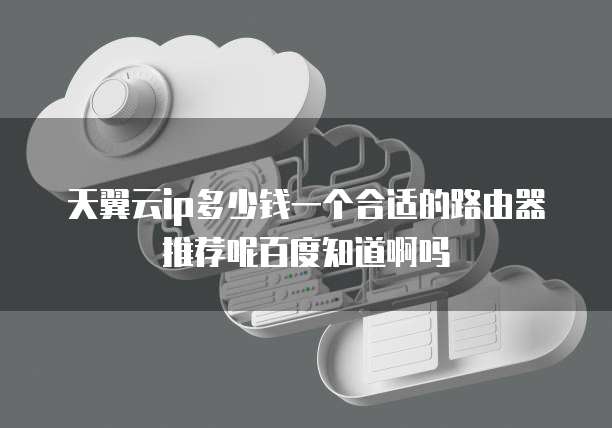 天翼云ip多少钱一个合适的路由器推荐呢百度知道啊吗
