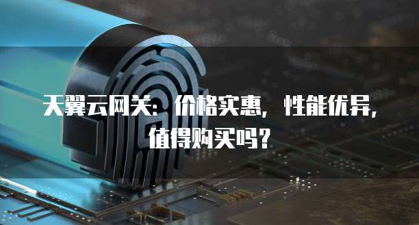 天翼云网关:价格实惠,性能优异,值得购买吗?