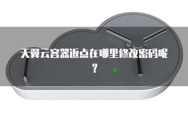 天翼云容器返点在哪里修改密码呢?