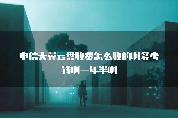 电信天翼云盘收费怎么收的啊多少钱啊一年半啊