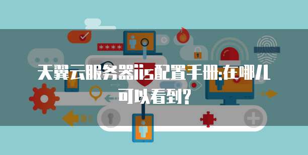 天翼云服务器iis配置手册:在哪儿可以看到?