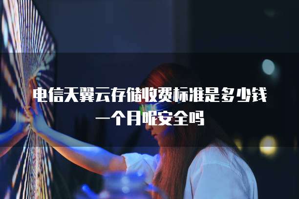 电信天翼云存储收费标准是多少钱一个月呢安全吗