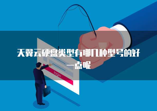 天翼云硬盘类型有哪几种型号的好一点呢