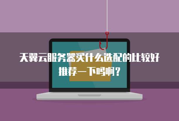 天翼云服务器买什么选配的比较好推荐一下吗啊?