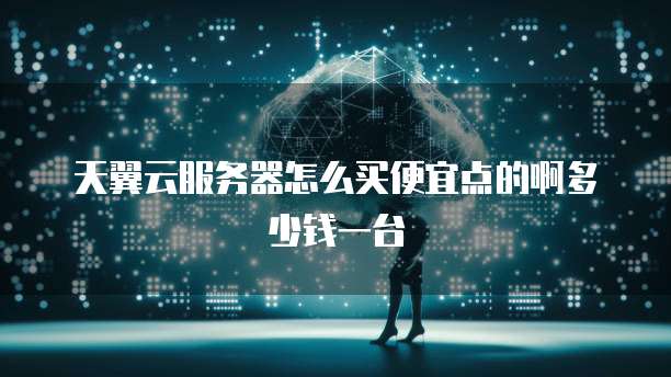 天翼云服务器怎么买便宜点的啊多少钱一台