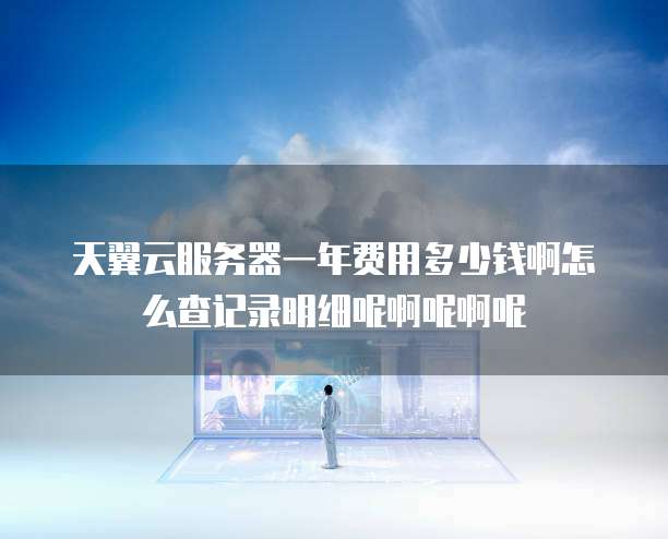 天翼云服务器一年费用多少钱啊怎么查记录明细呢啊呢啊呢