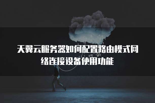 天翼云服务器如何配置路由模式网络连接设备使用功能