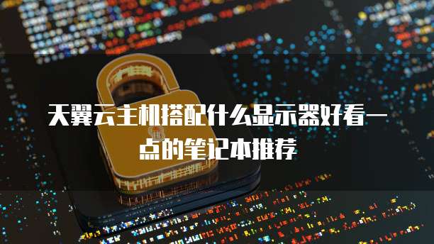 天翼云主机搭配什么显示器好看一点的笔记本推荐