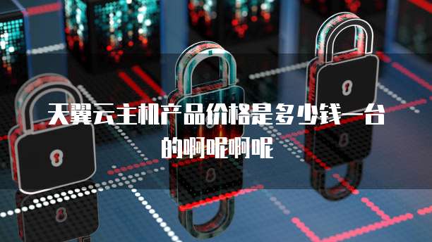 天翼云主机产品价格是多少钱一台的啊呢啊呢